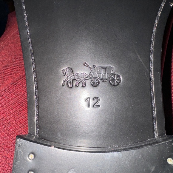 NWOT Coach black ankle Booties flats in women’s size 12 - Picture 4 of 5